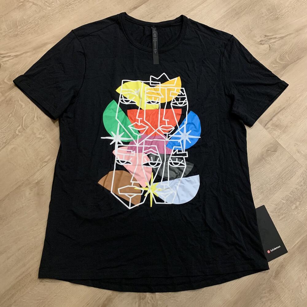 Lululemon 5 Year Basic T T-Shirt Pride Simón Malvaez’ Graphic Men's XL Black NWT